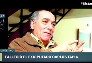 El exdiputado Carlos Tapia falleció