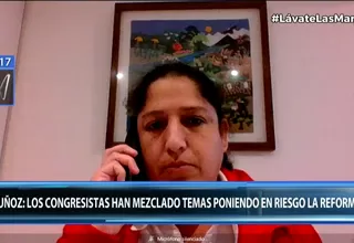 Fabiola Muñoz: Congreso puso en riesgo la reforma profunda de la inmunidad parlamentaria