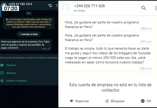 Falsas ofertas de trabajo por WhatsApp: Policía Nacional alertó que ha crecido exponencialmente en Lima y provincias