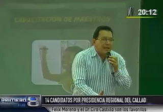 Félix Moreno y Ciro Castillo encabezan preferencias electorales en el Callao