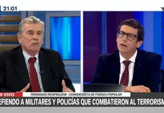 Fernando Rospigliosi: "Estoy defendiendo a los policías y militares que derrotaron el terrorismo"
