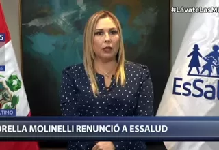 Fiorella Molinelli renunció a la presidencia de EsSalud