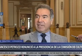 Francesco Petrozzi renunció a la presidencia de la Comisión de Cultura