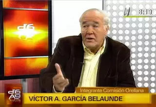 García Belaúnde: Aún no caen jueces en funciones vinculados a Orellana