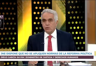 García Sayán: “Es un error que JNE no aplique reformas en elecciones 2020”