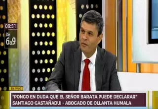 Gastañadui: "Confiamos en que el TC resolverá a favor de Humala y Heredia"