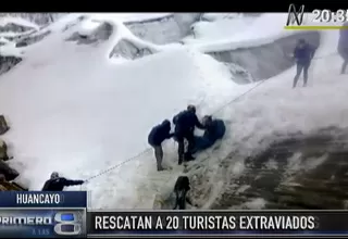 Huancayo: Rescatan a 20 turistas extraviados