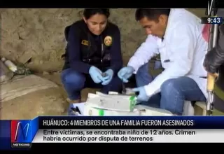 Huánuco: cuatro miembros de una familia fueron asesinados 