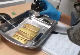 Fiscalía y PNP incautaron 18 kilos de oro procedente de la minería ilegal