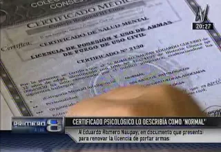 Autor de tiroteo en Independencia tenía certificado de salud mental