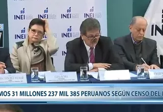 INEI: en Perú hay más de 31 millones de habitantes según resultado del Censo
