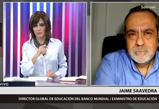 Jaime Saavedra: Lo más importante en este momento es vacunar a los maestros lo antes posible