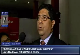 Javier Barreda le deseó "lo mejor" al nuevo presidente Martín Vizcarra