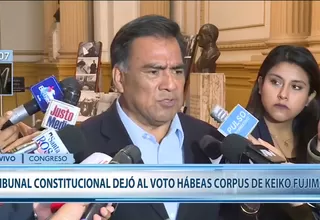 Javier Velásquez Quesquén: "Proyecto de adelanto de elecciones no puede imponerse"