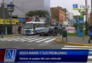 Jesús María enfrenta diversos problemas de tránsito vehicular