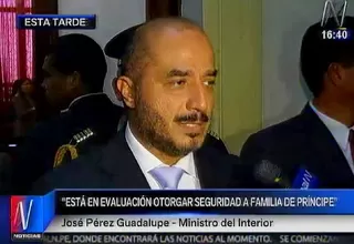 Pérez Guadalupe: seguridad para familia de Julia Príncipe está en evaluación