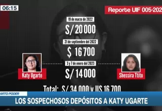 Katy Ugarte: Los sospechosos depósitos de la legisladora