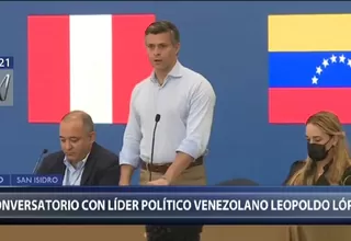 Leopoldo López, líder opositor venezolano, ingresó al Perú