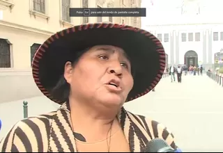 Lourdes Huanca llegó a la PCM: Tengo derecho a mi silencio