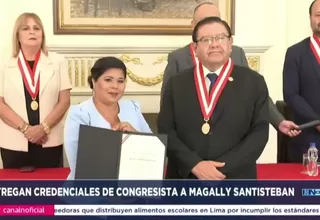 Magally Santisteban recibió credenciales como congresista