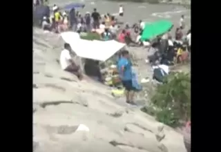 Manchay: Reportan aglomeración de personas en ribera del río Lurín