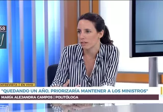 María Alejandra Campos: “Martín Vizcarra debería priorizar mantener a sus ministros”