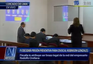 Marita Barreto sustenta pedido de prisión preventiva de ex juez Robinson Gonzáles