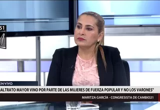 Maritza García reveló que fue maltratada por congresistas mujeres de Fuerza Popular