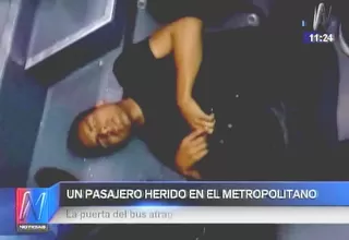 Metropolitano: joven quedó con piernas atrapadas en puertas de bus troncal