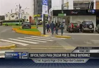 Miraflores: colocan inspectores de tránsito en el óvalo Gutiérrez
