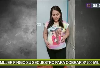 Mujer fingió embarazo y secuestro para pedir 200 mil soles a su pareja