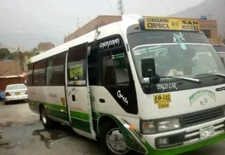 Municipalidad del Callao cancela de forma definitiva ruta del ‘Chosicano’