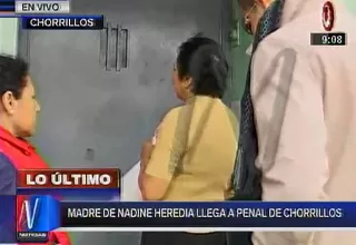 Nadine Heredia: madre de la ex primera dama llegó al penal a visitarla 