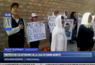 Osmán Morote: protestan frente a la casa del condenado por terrorismo