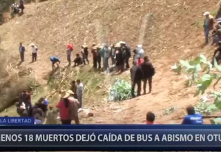 Otuzco: caída de bus a abismo de 300 metros deja al menos 19 muertos