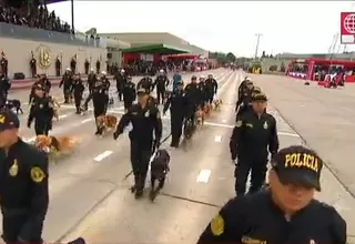 Parada Militar: Unidad Canina de la Policía se hace presente en el desfile