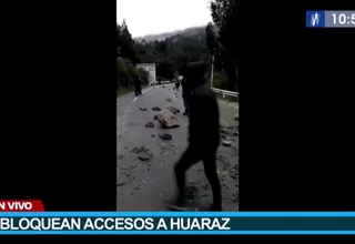 Paro agrario: Manifestantes bloquean accesos a Huaraz 