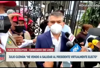 Guzmán: Partido Morado reconoce a Pedro Castillo como presidente electo