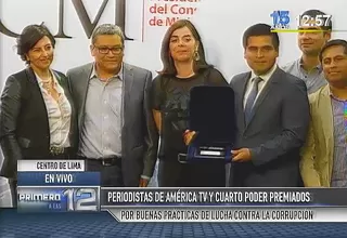 PCM premió a 'Cuarto Poder' por los reportajes que revelaron la red Orellana