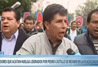 Pedro Castillo: "El Sutep somos los dirigentes, los de Patria Roja"