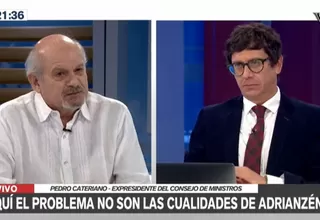 Pedro Cateriano: "Crisis es por la ineptitud e irresponsabilidad de la presidenta Boluarte" 