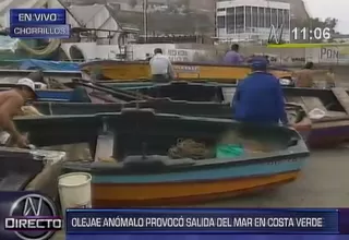 Oleaje anómalo afectó a pescadores de Chorrillos 