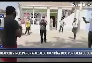Piura: Increpan al alcalde provincial Juan Díaz Dios por falta de acciones contra el coronavirus  