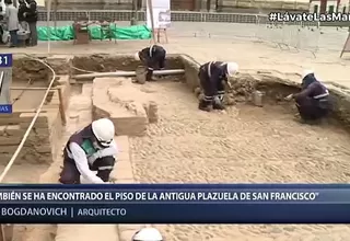 Plazuela San Francisco: Encuentran restos de capilla y cripta del siglo XVII