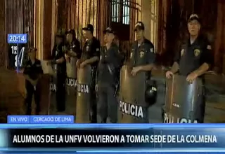 Policía recuperó Universidad Federico Villarreal tras ser tomada por alumnos