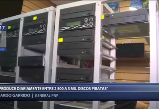 Polvos Azules: Intervienen centros masivos de producción de discos piratas
