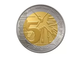 BCR pone en circulación moneda de cinco soles con nuevo diseño
