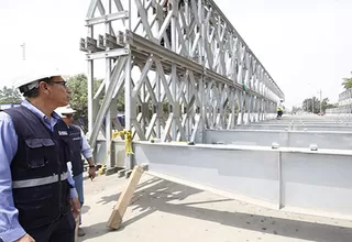 PPK inspeccionará trabajos en puente Bailey en Huachipa