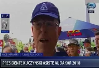 PPK reapareció públicamente en partida simbólica del Dakar 2018