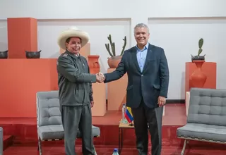 Castillo llama a empresarios colombianos y del mundo a invertir en el Perú "sin ningún temor"